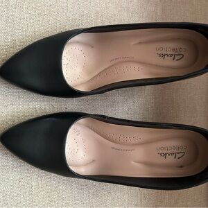 Clarks Women's Black Leather Shoes
